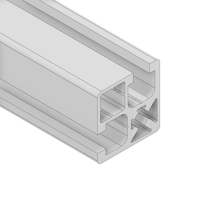 10-3232-0-500MM MODULAR SOLUTIONS EXTRUDED PROFILE<br>32MM X 32MM, CUT TO THE LENGTH OF 500 MM